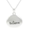 Professional advices on Engraving Bibles Sterling Silver Engraved 'Believe' Charm Necklace