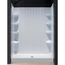 DreamLine 60x30-inch Bath Tub Replacement Back Wall Shower Tray Combo Kit