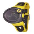 Asics Men's 'Active Running' Yellow and Black Rubber Strap Digital Watch