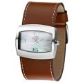 Joy Women's Stainless Steel and Leather Watch