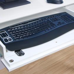 Deluxe White Wood Computer Desk
