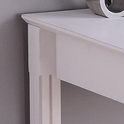 Deluxe White Wood Computer Desk