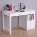Deluxe White Wood Computer Desk