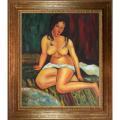 Modigliani 'Seated Nude, 1917' Canvas Art