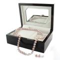 Pink FW Pearl 18-inch Strand and Earring Set with Gift Box (7-8 mm)