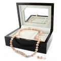 Multi-colored Pink FW Pearl Jewelry Set with Gift Box (7-8 mm)