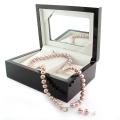 Pink FW Pearl 18-inch Strand and Earring Set with Gift Box (8-9 mm)