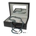 Black FW Pearl 3-piece Jewelry Set with Gift Box (6-7 mm)