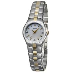 Bulova Women's Two-tone Stainless Steel Diamond Watch