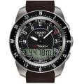 Tissot Men's T-Touch Expert Brown Leather Strap Chronograph Watch
