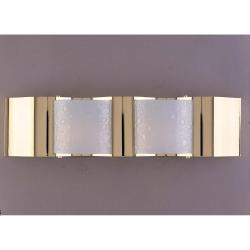 Metro 2-light Wall Sconce with Brass Finish