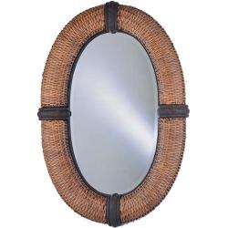 Bombay Collection Wicker-frame Mirror