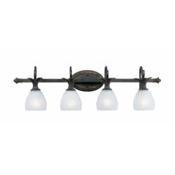 Polynesian Bronze Finish 4-light Vanity