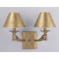 Hand-painted Aztec Gold 2-light Wall Sconce