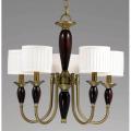 English Manor Burnished Brass 6-light Chandelier