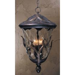 Bronze Antler 4-light Outdoor Pendant
