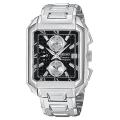 Seiko Men's Premier Stainless Steel Black Dial Chronograph Watch
