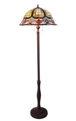 Tiffany-style Victorian Design Bronze Finish Floor Lamp
