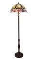 Tiffany-style Victorian Design Bronze Finish Floor Lamp