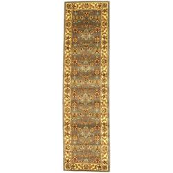 Lyndhurst Floral Motif Greyish Blue/ Ivory Runner (2'3 x 6')