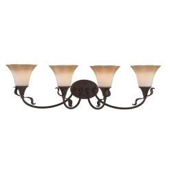 Victorian Bronze 4-light Botanical Wall Fixture