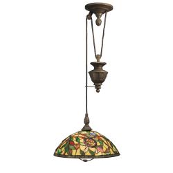 Tiffany-style Pull-down Light Fixture