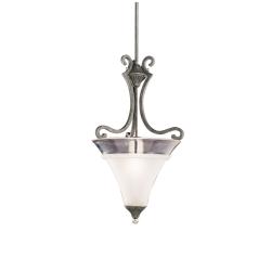 Tuscan Gold Single-light Etched Glass Pendant