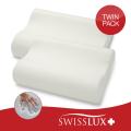 Swiss Lux European-styled Memory Foam Contour Pillows (Set of 2)