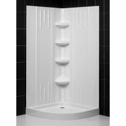DreamLine Sector Shower Enclosure & Backwall Kit 36x36