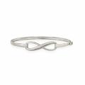 Sterling Silver Infinity Bangle Bracelet 