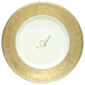 ChargeIt! by Jay 13-inch Gold Monogram Chargers (Pack of 8)