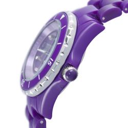 Haurex Italy Women's 'Make Up' Purple Piastceamic Watch