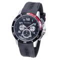 Haurex Italy Men's 'Premiere' Rubber Strap Chronograph Watch