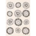 Alexa Euro Collection Old Wagon Wheel Ivory Rug (6'6 x 9'6)