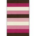 Alexa Playtime Children's Pink Stripes Rug (4'5 x 6'9)