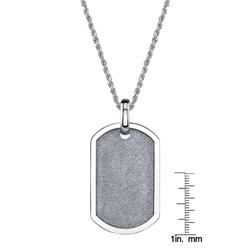 Two-tone Stainless Steel Men's Dog Tag Necklace