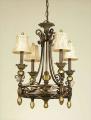 AF Lighting Baltic 4-light Aged Antique Gold Chandelier