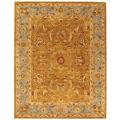 Handmade Heritage Shahi Brown/ Blue Wool Rug (12' x 18')