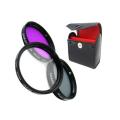 Zeikos 55 mm Multi Coated Glass Filter Kit