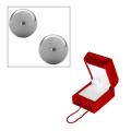 14k White Gold Stud Earrings