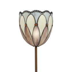 Tiffany-style Shade Bronze Pin-up Plug-in Lamp