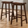 Salvador Saddle Back 29 inch Cherry Stools (Set of 2)