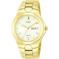 Citizen Men's Eco-Drive Corso Stainless Steel Goldtone Day/ Date Calendar Watch