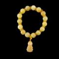 Elastic Yellow Jade Buddha Charm Bracelet (China)