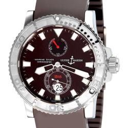 Ulysse Nardin Men's 'Maxi Marine Diver' Brown Face Power Reserve Watch