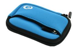Blue Neoprene Zippered Camera Sleeve