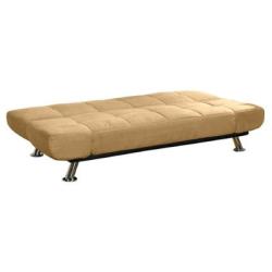 Microfiber Camel Futon Sofa Bed