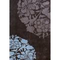 Handmade Alexa Pino Rose Fantasy Brown Rug (7'6 x 9'6)