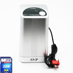 SVP FS1200 Silver Digital Film Negative and Slide Scanner with 2GB SDHC Memory Card