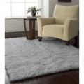 Alexa Ultra Premium Grey Flokati New Zealand Wool Shag Rug (4' x 6')